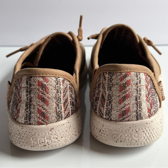 Skechers Bob’s Tan Slip-On Loafers Vegan Memory Foam Size 6.5 - Picture 9 of 12